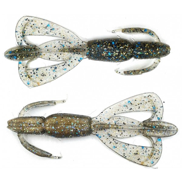Силиконовая приманка для рыбалки, Taipan Crazy Flip, 2,8 дюйма, 8шт/уп, цвет №14 Bluegill flash